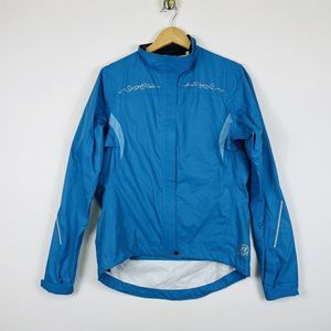 Novara Blue Full Zip‎ Cycling Lightweight Windbreaker Jacket Womens Medium